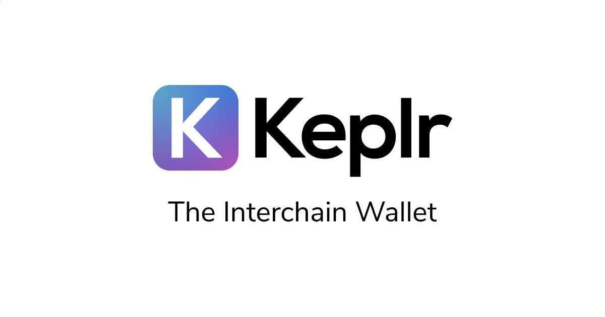 Keplr wallet dashboard for Cosmos assets